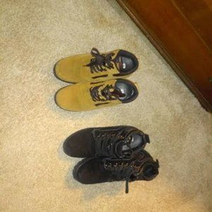 2 pair of hiking shoes